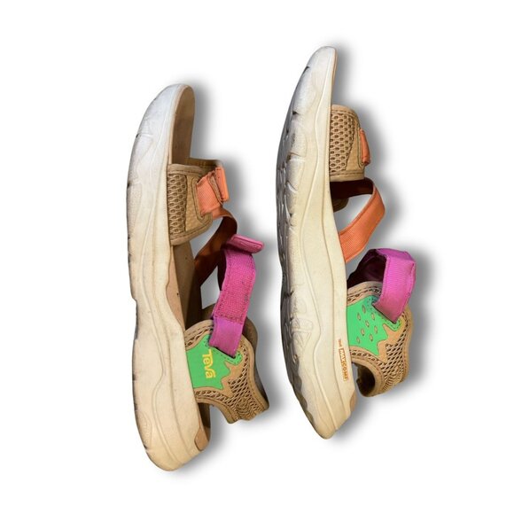 Teva Zymic Womens Sandals Size 40 Colorblock Design Adjustable Straps Lightweigh - Picture 3 of 5